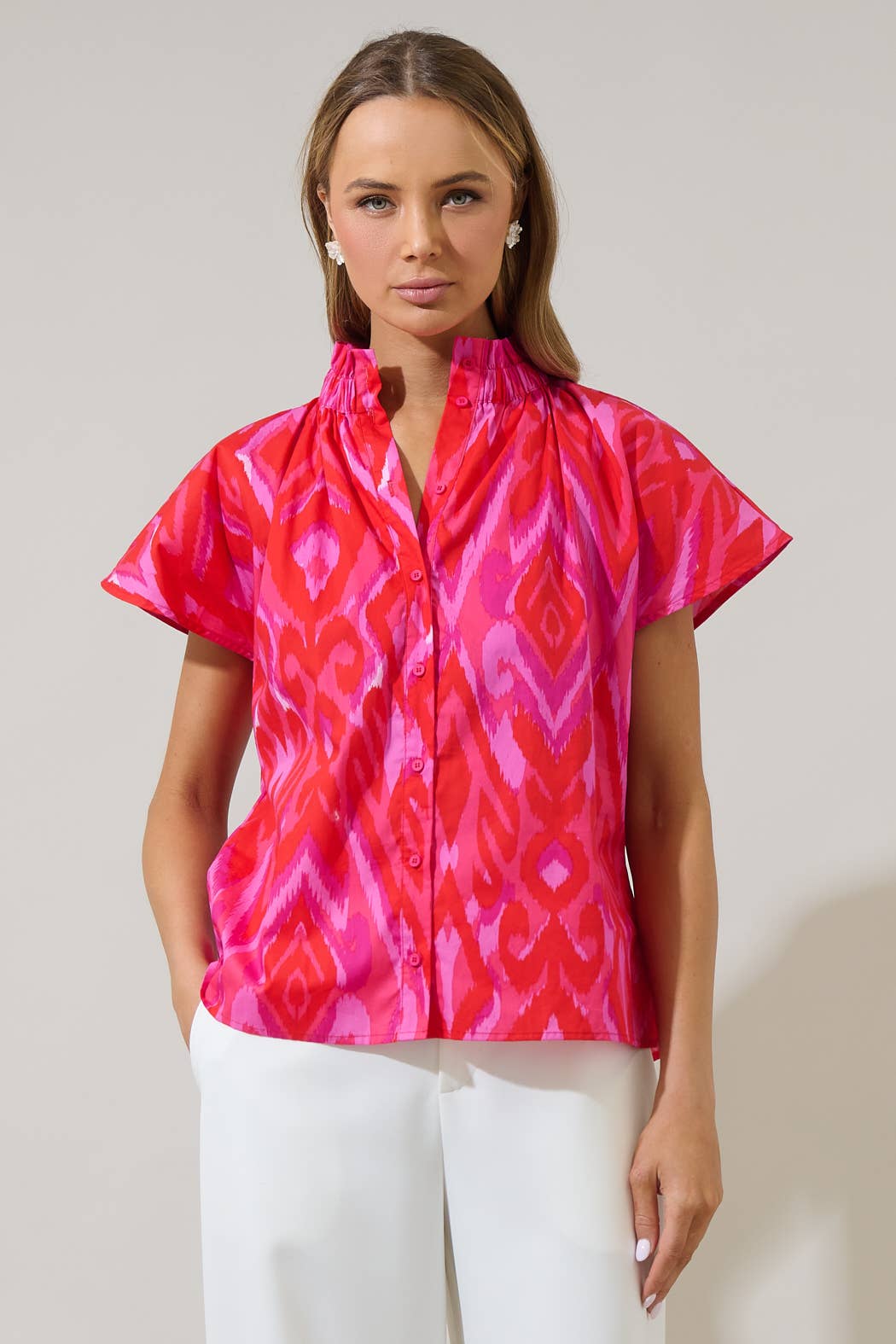 Patma Mock Neck Top
